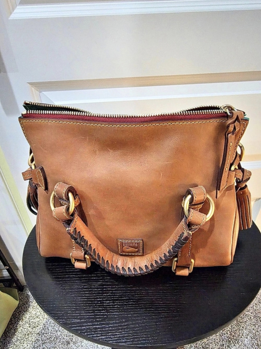 Dooney & Bourke Mini Florentine Leather Satchel Shoulder Bag